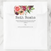 手作り風呂爆弾のステッカーラベル スクエアシール (バッグ)