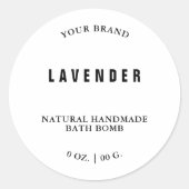 手作り風呂爆弾ラベル ラウンドシール (正面)