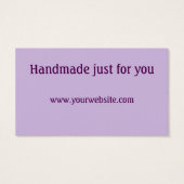 手作り(あなたの名前)、糸の玉、薄紫 (裏面)