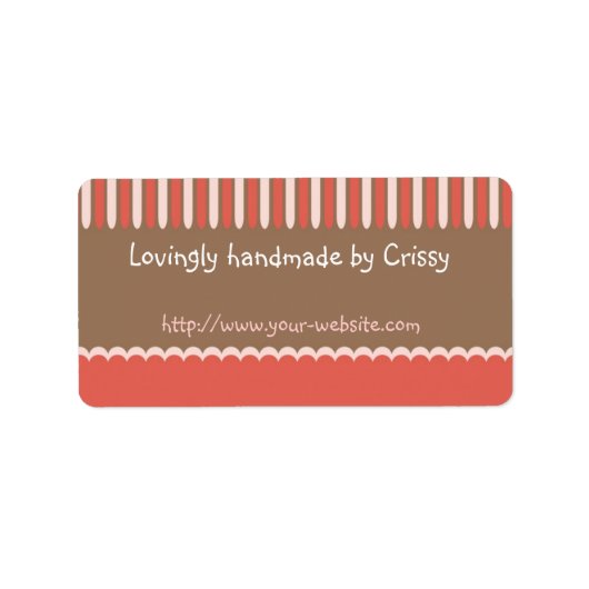 手作り – カスタマイズ可能なラベル ラベル (正面)