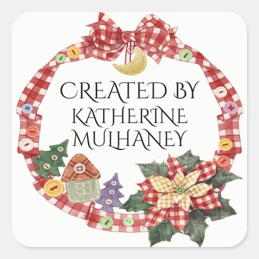 手作り/クラフターのシール スクエアシール (正面)