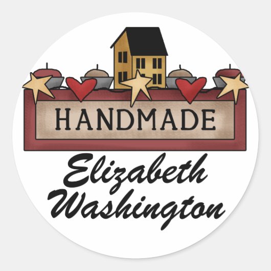 手作り/クラフターSRFによるステッカー ラウンドシール (正面)