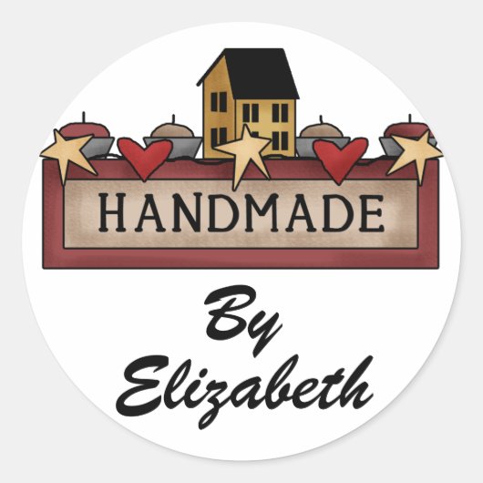 手作り/クラフターSRFによるステッカー ラウンドシール (正面)