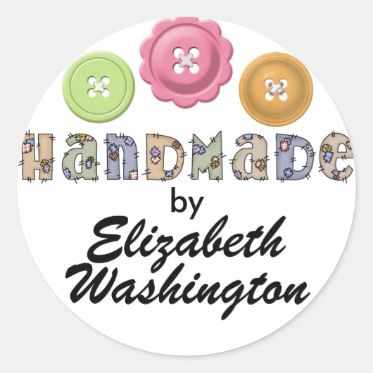 手作り/クラフターSRFによるステッカー ラウンドシール (正面)