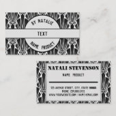 手作り，クラフト，クラフト紙,ヴィンテージビジネスカー 名刺 (正面/裏面)