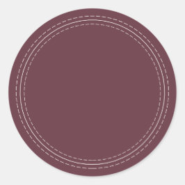 手作り シンプル ワインレッド ラベルに書く ラウンドシール