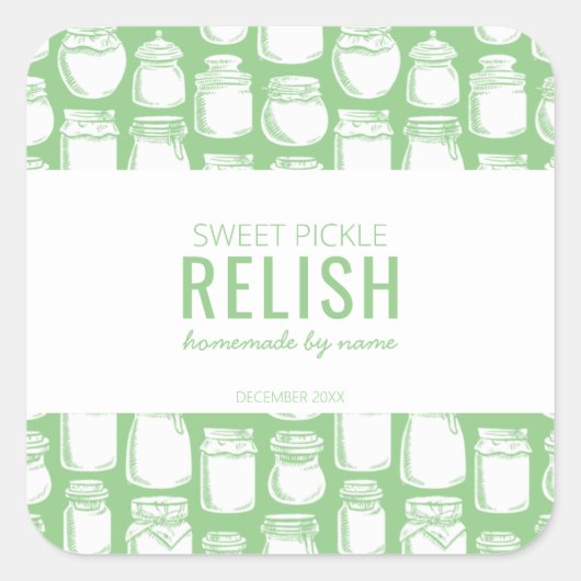 手作り スイート ピクル リラックス ステッカー (正面)