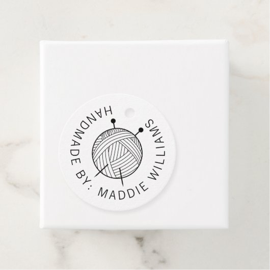 手作り |テキストの追加 |ヤーン編み物 フェイバータグ (インサイチュ)