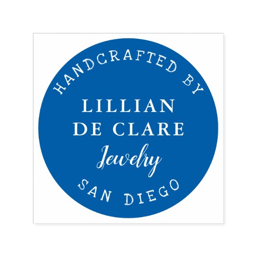 手作り、ビジネス名、場所 セルフインキングスタンプ (デザイン)