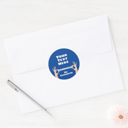 手作り ラウンドシール (封筒)