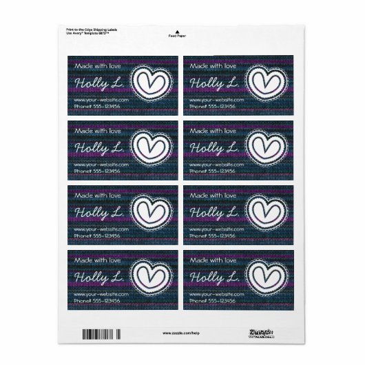 手作り – ラベル (フルシート)