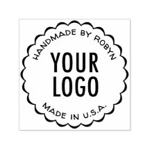 手作り ロゴのワンポイントスタンプ インクセルフ押し