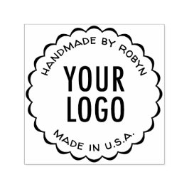 手作り ロゴのワンポイントスタンプ インクセルフ押し セルフインキングスタンプ