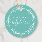 手作り： |名前の追加 フェイバータグ (裏面)