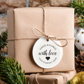 "手作り" 愛を注いだキャンドル ラウンドシール