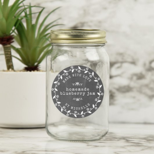 手作り　愛を込めて　ジャムラベル　缶詰ステッカー ラウンドシール