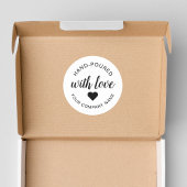 "手作り" 愛情こもったキャンドル ラウンドシール