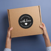 "手作り" 愛情こもったキャンドル ラウンドシール