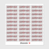 手作り-水彩ステッカー シール (シート)