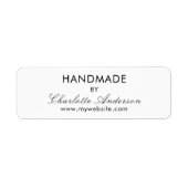 手作り（白） ラベル (正面)