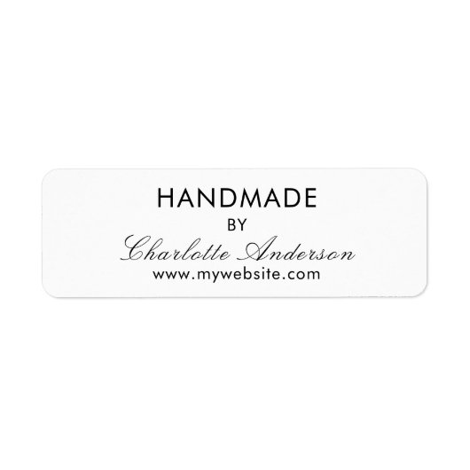 手作り（白） ラベル (正面)