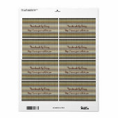 手作り – 編み物デザイン ラベル (フルシート)