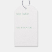 手作り – 編み物糸と指気に示 ギフトタグ (裏面)