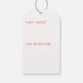 手作り – 編み物糸と指気に示 ギフトタグ (裏面)