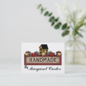 手作り – 編み物 名刺 (スタンド正面)