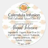 手作り |自家製のカレンダースクラブまたはソープラベル ラウンドシール (正面)