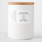 手作り |自家製ラベンダー石鹸 |スクラブラベル フードラベル (正面)