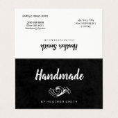 手作り（黒/白） 名刺 (外部フラット)