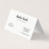 手作り（黒/白） 名刺 (裏面)