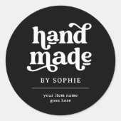 手作り | Bohoレトロルック包装製品ラベル ラウンドシール (正面)