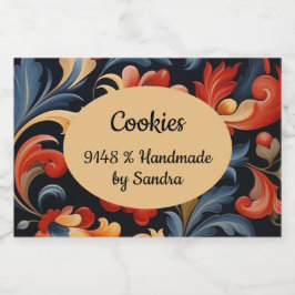 手作りRosepaint Rosemaling 1 of 6 フードラベル