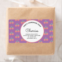 手作りSOAPビジネスさくらんぼラベル ラベル