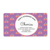 手作りSOAPビジネスさくらんぼラベル ラベル (正面)