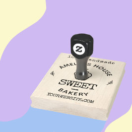 手作りWebサイトかわいいビジネスロゴカスタム ラバースタンプ