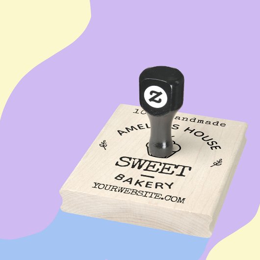 手作りWebサイトかわいいビジネスロゴカスタム ラバースタンプ