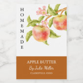 手作エレガントりアップルバターラベル フードラベル (シングルラベル)