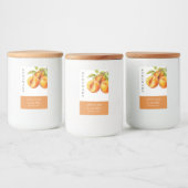 手作エレガントりアプリコットジャムラベル フードラベル (ボトル)