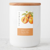 手作エレガントりアプリコットジャムラベル フードラベル (正面)