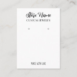 手作エレガントりイヤリング表示 名刺