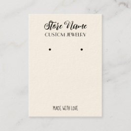 手作エレガントりイヤリング表示 名刺