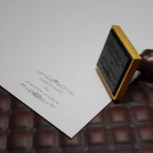 手作エレガントりパーソナライズされたの木製切手 ラバースタンプ