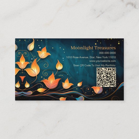 手作エレガントり製品QRコード 名刺 (裏面)