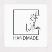 手作カスタムり商品の衣料ラベル ラベル (デザイン1)