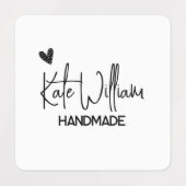 手作カスタムり商品の衣料ラベル ラベル (デザイン1)