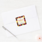 手作カスタムり石鹸のビジネス用ステッカー スクエアシール (封筒)