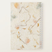 手作カスタムり紙の自然背景 ノートブック (裏面)